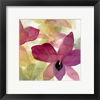 Framed 'Beautiful and Peace Orchid II' border=