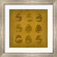 Framed 'All Lined Up- Pears' border=
