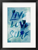 Blue Waves II Framed Print