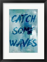 Blue Waves I Framed Print