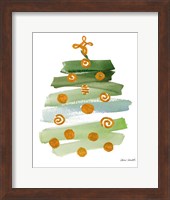 Framed Abstract Christmas Tree I