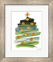 Framed Abstract Christmas Tree II