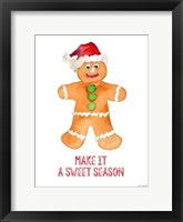 Holiday Gingerbread Man I Framed Print