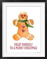 Framed Holiday Gingerbread Man II