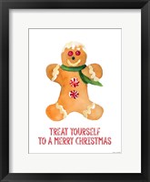 Holiday Gingerbread Man II Framed Print