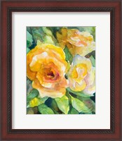 Framed Yellow Roses Garden