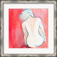 Framed 'Female Watercolor Figure I' border=