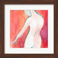Framed Female Watercolor Figure II