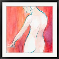 Framed Female Watercolor Figure II