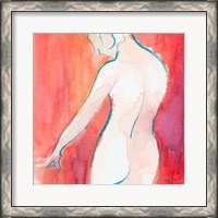 Framed 'Female Watercolor Figure II' border=