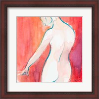 Framed Female Watercolor Figure II