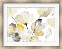 Framed Neutral Abstract Floral I