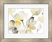 Framed Neutral Abstract Floral I