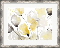 Framed Neutral Abstract Floral II