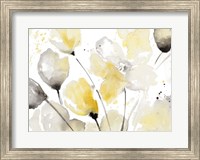 Framed Neutral Abstract Floral II