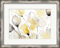 Framed Neutral Abstract Floral II