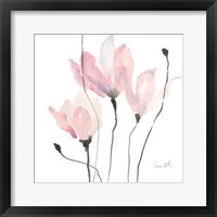 Framed 'Pastel Floral Sway II' border=