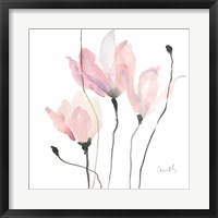 Pastel Floral Sway II Framed Print