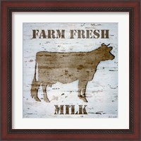 Framed 'Fresh Milk I' border=