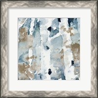 Framed 'Blue Upon the Hill Square II' border=