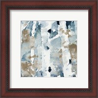 Framed 'Blue Upon the Hill Square II' border=