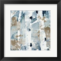 Framed 'Blue Upon the Hill Square II' border=