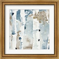 Framed 'Blue Upon the Hill Square III' border=
