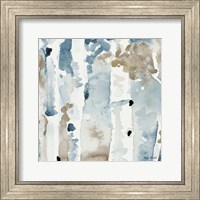 Framed 'Blue Upon the Hill Square III' border=