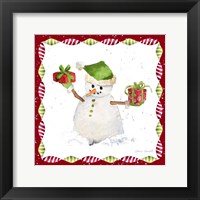 Christmas Snowman I Framed Print