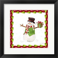 Framed Christmas Snowman II
