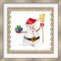 Framed Christmas Snowman III