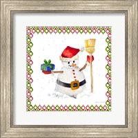 Framed Christmas Snowman III