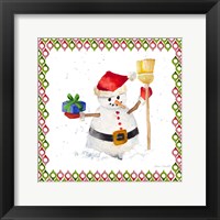 Christmas Snowman III Framed Print