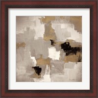 Framed 'Muted Abstract I' border=