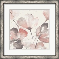 Framed Neutral Pink Floral I