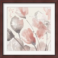 Framed Neutral Pink Floral II
