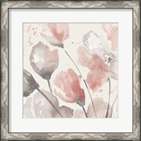 Framed Neutral Pink Floral II