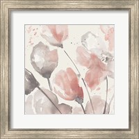 Framed Neutral Pink Floral II