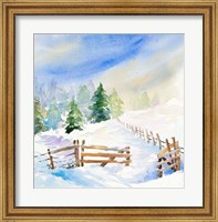 Framed Snowy Serenity I