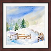 Framed Snowy Serenity I