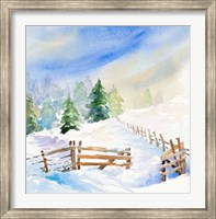 Framed Snowy Serenity I