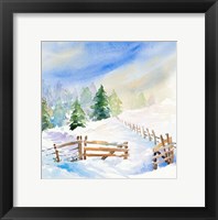 Snowy Serenity I Framed Print