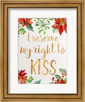 Framed Holiday Kiss I