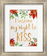 Framed Holiday Kiss I