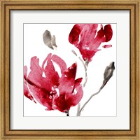 Framed Red Magnolias