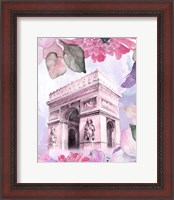 Framed 'Parisian Blossoms II' border=