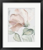 Neutral Hibiscus I Framed Print