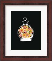 Framed Crystal Watercolor Perfume on Black I