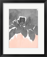Gray Modern Fleur I Framed Print