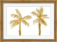 Framed Gold Palms III